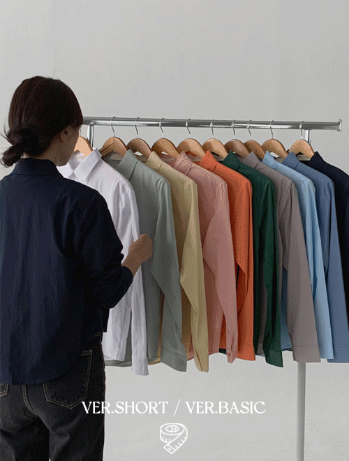 투타입베이직셔츠 -10color/기본&amp;크롭 2가지타입/2장이상구매시 무료배송
